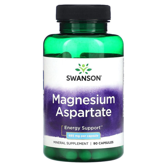 Swanson Magnesium Aspartate, 685 Mg, 90 Capsules