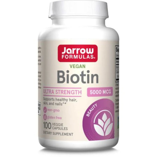 Jarrow Formulas Biotin 5,000mcg 100 Veggie Capsules