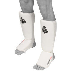 Elastic shin guards - Shin and Foot ARP-2107 - white - XL