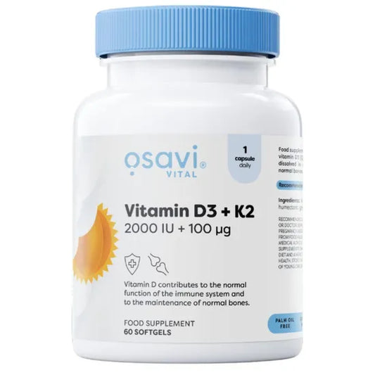 Osavi Vitamin D3 + K2 Softgels