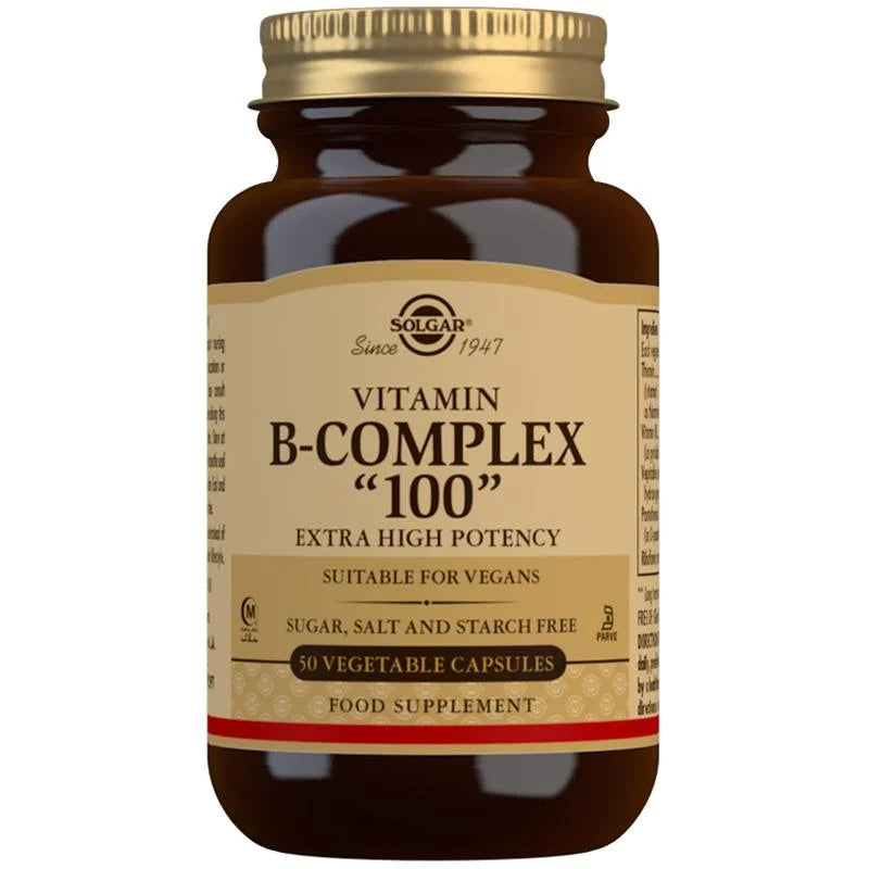 Solgar Formula Vitamin B-Complex "100" Extra High Potency 50 Capsules