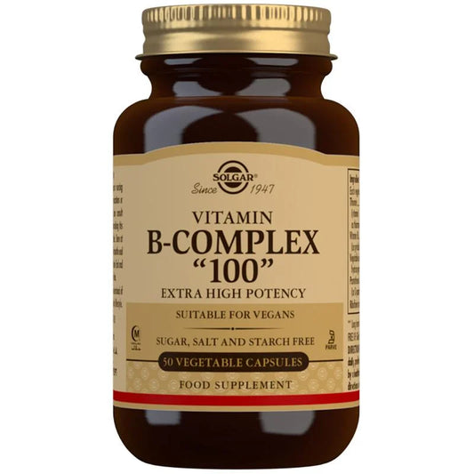 Solgar Formula Vitamin B-Complex "100" Extra High Potency 50 Capsules